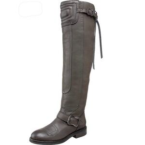 Unique Yin Choc Slouchy Moto Boot‎ Rover Stone Grey